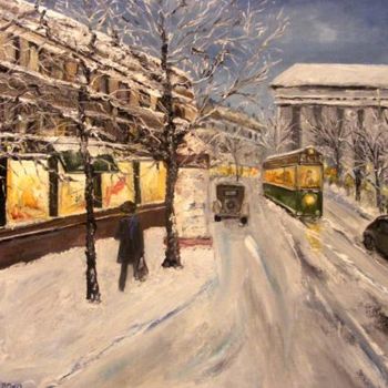 "Winter in Paris" başlıklı Tablo Oksana Gnatyuk tarafından, Orijinal sanat, Petrol