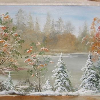 绘画 标题为“зимняя рябинка” 由Ohra, 原创艺术品, 其他