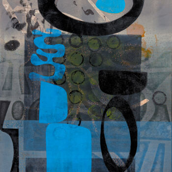 Prenten & gravures getiteld "Together Apart" door Oi Fortin, Origineel Kunstwerk, Monotype