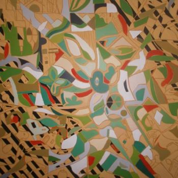 Malarstwo zatytułowany „Oasis marroqui” autorstwa Oscar Ianni, Oryginalna praca, Olej