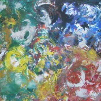 Картина под названием "fusion of colours" - Don ( Rahul Ojha), Подлинное произведение искусства