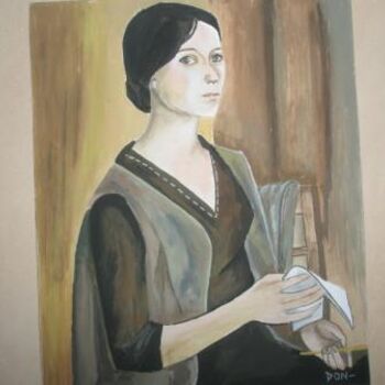 Pintura titulada "A WOMEN ARTIST" por Don ( Rahul Ojha), Obra de arte original