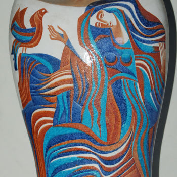 Sculpture titled "без названия_02" by Oksana Prudnikova, Original Artwork, Ceramics