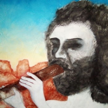 Pittura intitolato "didgeridoo" da Pulsart, Opera d'arte originale