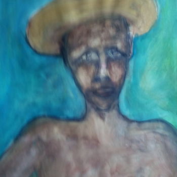 Painting titled "L'Homme au Chapeau-…" by Pulsart, Original Artwork