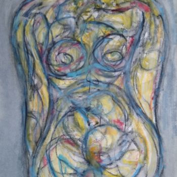 Painting titled "Woman's body" by Pulsart, Original Artwork
