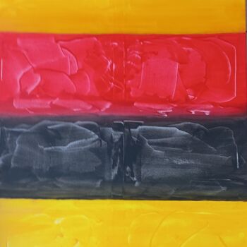 Painting titled "LA VIE LIBERTAIRE" by Pulsart, Original Artwork, Acrylic Mounted on Wood Stretcher frame