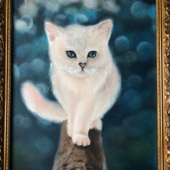 Картина под названием "Призрак" - Оксана Терехова, Подлинное произведение искусства, Масло Установлен на картон