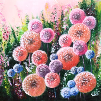 Картина под названием "Colors of summer" - Oksana Kovalenkova (PerlaD’Arte), Подлинное произведение искусства, Акрил