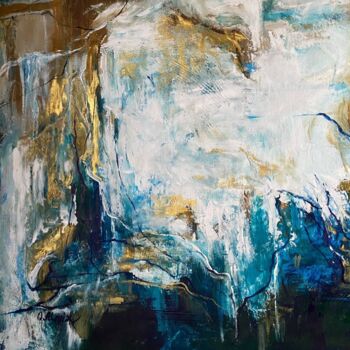 Pittura intitolato "Над океаном" da Oksana Almiz, Opera d'arte originale, Acrilico