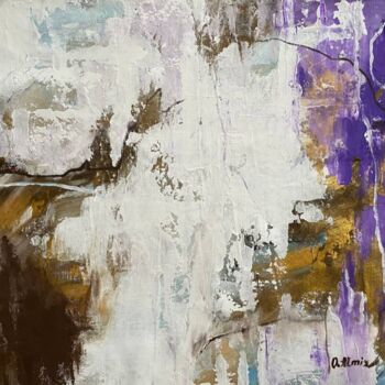 Peinture intitulée ""Liking" фиолетовая…" par Oksana Almiz, Œuvre d'art originale, Acrylique