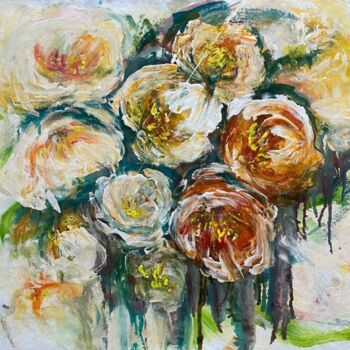 Pittura intitolato "Flowers" da Oksana Almiz, Opera d'arte originale, Acrilico