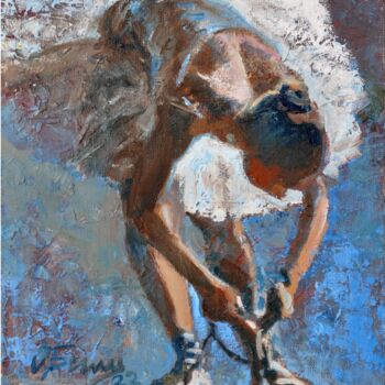 Painting titled "Ballerina №2" by Oksana Begma, Original Artwork, Oil
