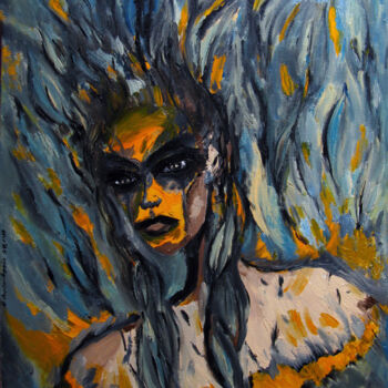 Peinture intitulée "Mercury guilt (Merc…" par Oksana Budnichenko, Œuvre d'art originale, Huile