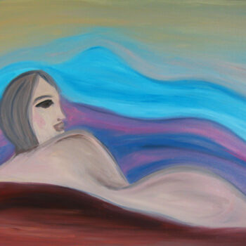 Картина под названием "In the arms of Nept…" - Oksana Budnichenko, Подлинное произведение искусства, Масло