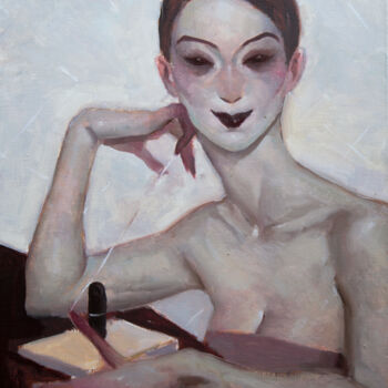 Peinture intitulée ""The Huntress"" par Oksana Feldman, Œuvre d'art originale, Huile