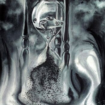 Картина под названием "Цена времени" - Оксана Кузьмина (Soult), Подлинное произведение искусства, Акварель