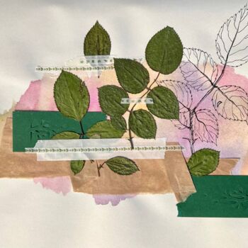 Collages intitulée ""My thickets"" par Oksana Oleksiiva, Œuvre d'art originale, Collages