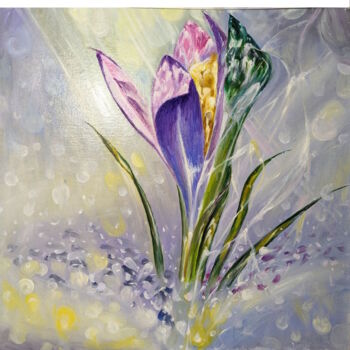 Картина под названием "Пробуждение весны" - Oksana Serba, Подлинное произведение искусства, Масло