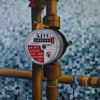 "The flow of life" başlıklı Tablo Oksana Sklym tarafından, Orijinal sanat, Petrol Ahşap Sedye çerçevesi üzerine monte edilmiş