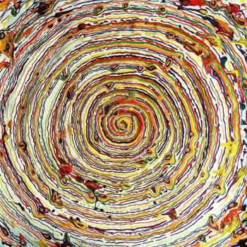 Ζωγραφική με τίτλο "Circle 8" από Oksana Sobol (Ksani), Αυθεντικά έργα τέχνης, Ακρυλικό