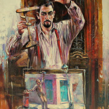 Painting titled "Life Game" by Oksana Soroka, Original Artwork, Oil