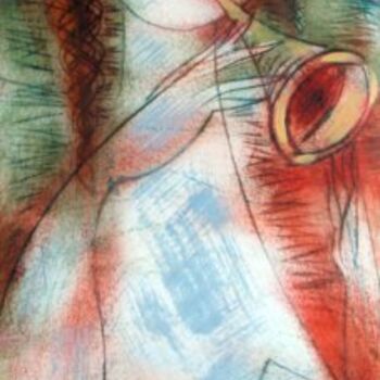 Pittura intitolato "100-35_cm,_Oil-card…" da Oksana Veber, Opera d'arte originale, Olio