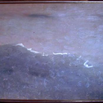Painting titled "Waves" by Oksana Veber, Original Artwork, Oil