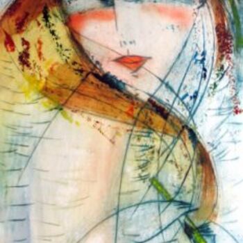 Ζωγραφική με τίτλο "2007" από Oksana Veber, Αυθεντικά έργα τέχνης, Λάδι Τοποθετήθηκε στο Ξύλινο φορείο σκελετό