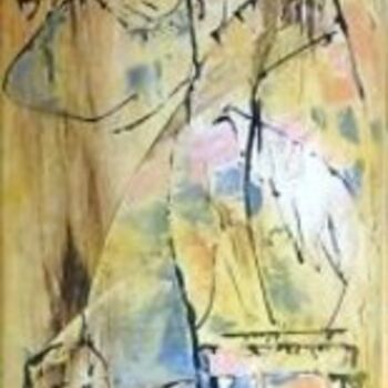 Painting titled "Cher Ami" by Oksana Veber, Original Artwork, Oil