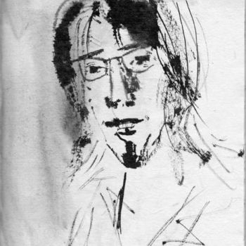 Drawing titled "Portrait of Alex, d…" by Oksana Veber, Original Artwork, Other