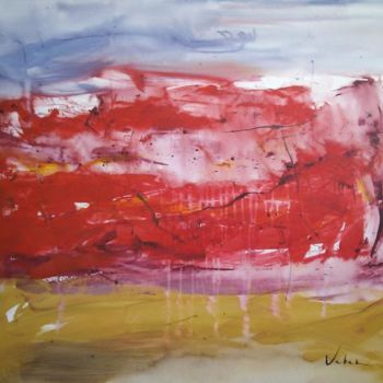제목이 "Walking to sunrise"인 미술작품 Oksana Veber로, 원작, 기름 나무 들것 프레임에 장착됨