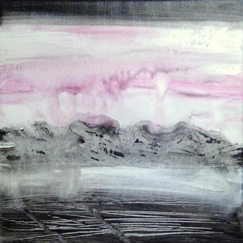 Peinture intitulée "Waves and sky" par Oksana Veber, Œuvre d'art originale, Huile Monté sur Châssis en bois