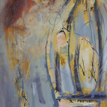 Malerei mit dem Titel "Cher Ami" von Oksana Veber, Original-Kunstwerk, Öl