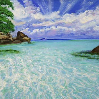 Картина под названием ""Морской пейзаж"" - Оксана Верстюк, Подлинное произведение искусства, Масло