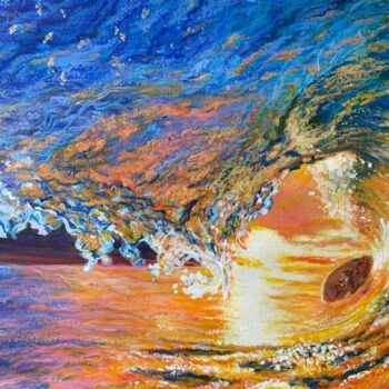 Картина под названием ""Морская волна"" - Оксана Верстюк, Подлинное произведение искусства, Акрил