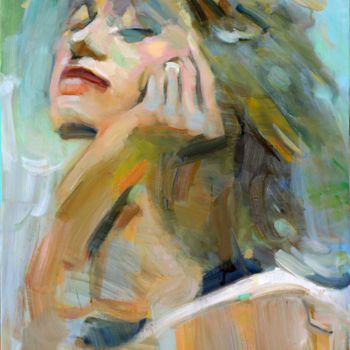 绘画 标题为“Female portrait” 由Eugene Segal, 原创艺术品, 油