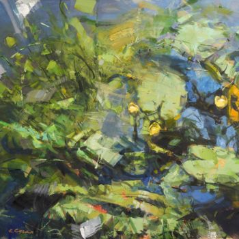 Pintura titulada "River grass" por Eugene Segal, Obra de arte original, Oleo