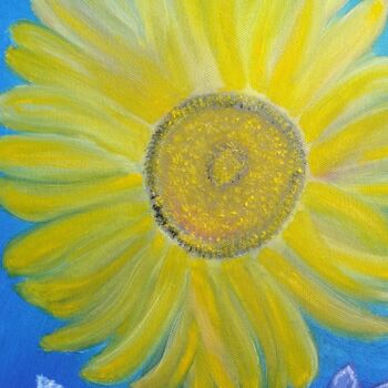 Картина под названием "Стремление к солнцу" - Ольга Черникина (Чон), Подлинное произведение искусства, Масло