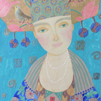 Painting titled ""Весна"" by Olga Gordienok, Original Artwork, Acrylic