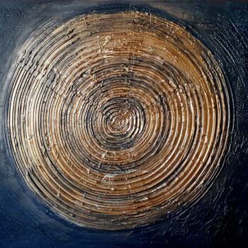 Картина под названием "Солнечный щит" - Ольга Зарицкая, Подлинное произведение искусства, Акрил