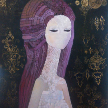 Painting titled "EVA" by Ol Zeli, Original Artwork, Oil