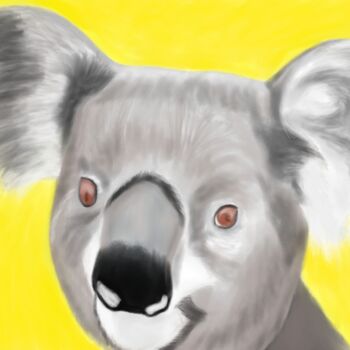 Arte digitale intitolato "Koala" da Olaf Andriessen, Opera d'arte originale, Lavoro digitale 2D