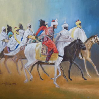 「smith-durban-rider.…」というタイトルの絵画 Olaoluwa Smithによって, オリジナルのアートワーク, オイル