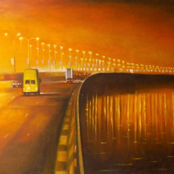 Peinture intitulée "Lekki ikoyi Link br…" par Olaoluwa Smith, Œuvre d'art originale, Huile