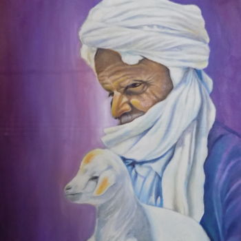「The Good Shepherd」というタイトルの絵画 Olaoluwa Smithによって, オリジナルのアートワーク, アクリル