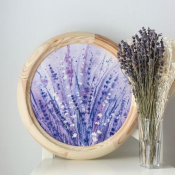 제목이 "Lavender"인 미술작품 Evgeniya Mokeeva로, 원작, 수채화
