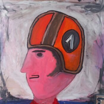 Painting titled "Grand Prix" by Ole Müller, Original Artwork, Acrylic Mounted on Wood Stretcher frame