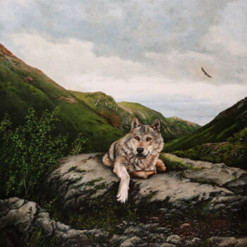 Pintura titulada "In the valley" por Oleg Baulin, Obra de arte original, Oleo Montado en Bastidor de camilla de madera