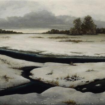 Malerei mit dem Titel "The seasons. Winter" von Oleg Baulin, Original-Kunstwerk, Öl